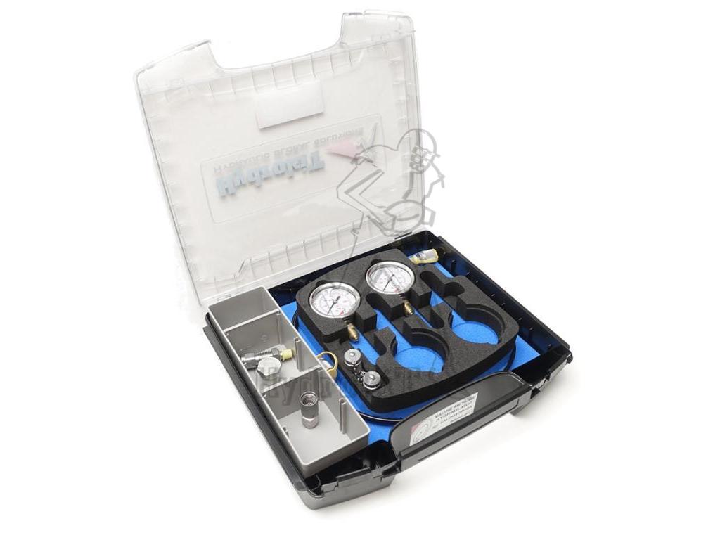 Produktbild von Prüfkoffer Für Hydraulik & Pneumatik – 6 Manometer (0–600 Bar), Schläuche & Adapter, Für Werkstatt & Maschinenbau