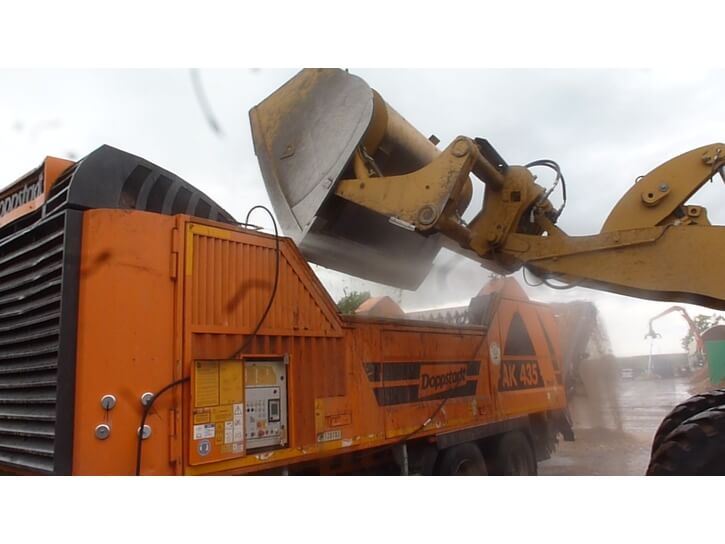 Water-based dust suppression for shredders