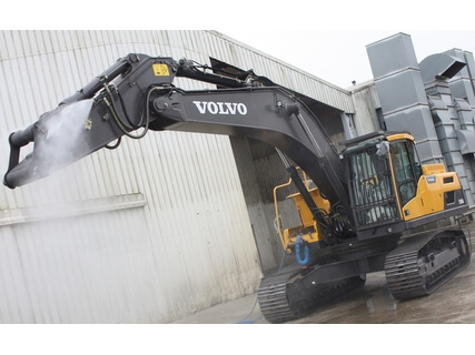 Dust suppression for excavators