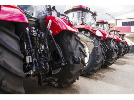 Rear ends of agricultural tractors