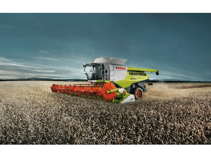 Centralized lubrication system on combine harvesters