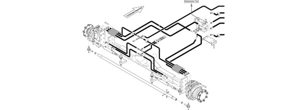 Hydraulic axle diagram