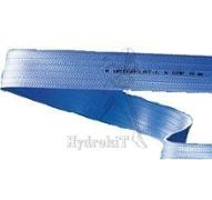 Tuyau Ø100 aplatissable Bleu PVC - refoulement eau - 3.5 bar - Waterflat L 304