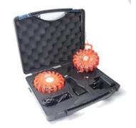Kit 2 Flash warning orange + valise chargeur