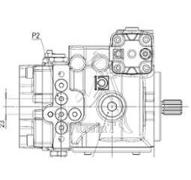 Pompe à pistons circuit fermé 20cm3/tr - commande hydraulique - SAE-B - 13 Dents - PTO 9dents